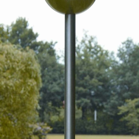 Gartenfackel "Big Apple" aus Edelstahl, Ø 20 cm