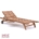 Teak Liege extra breit, Kopfteil verstellbar