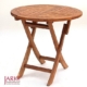 Runder Teak Klapptisch, Durchmesser 70 cm