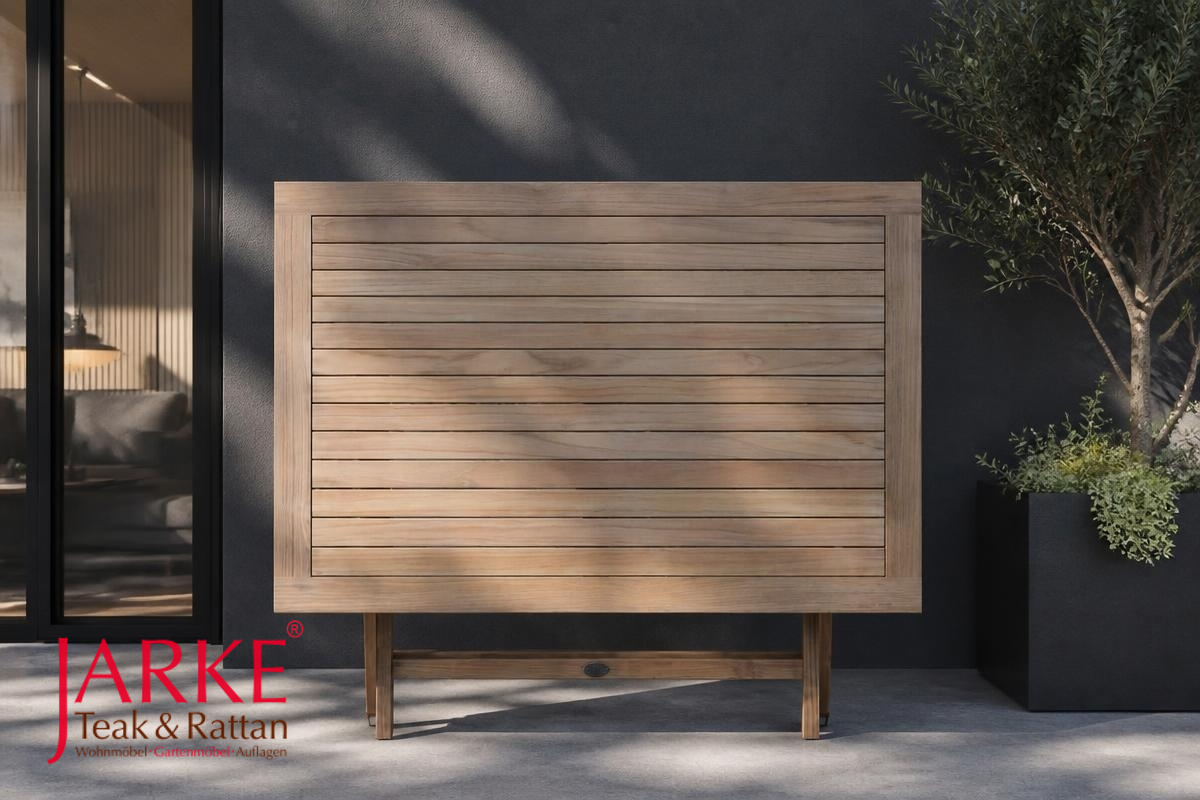 Teak Klapptisch Premium, 120 x 80 cm