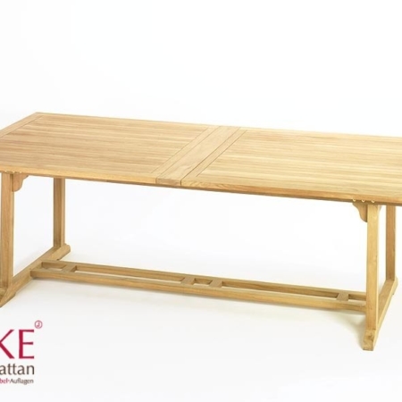 XL Teak Ausziehtisch, mit 2 Platten zum Vergrößern