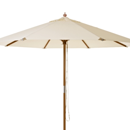 Runder Sonnenschirm 3 Meter, Natur
