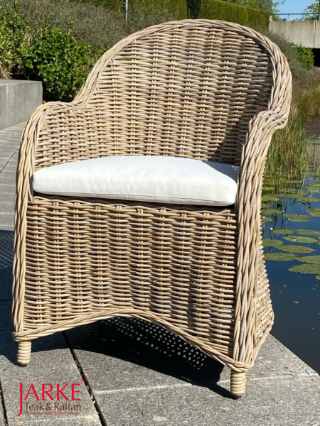 Gemütlicher Rattan Sessel "Reva" inkl. Kissen