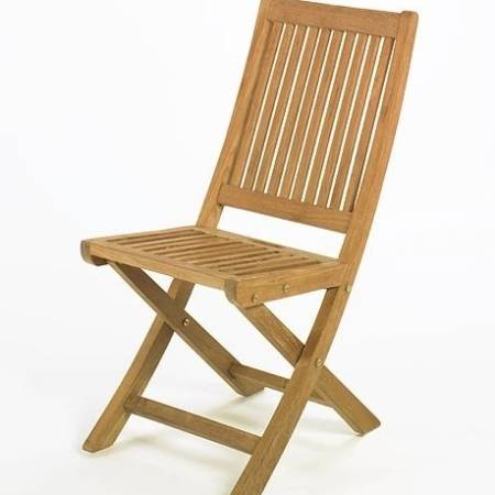 Teak Klappstuhl - leicht und klappbar bei Jarke Teak Gartenmöbel