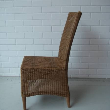Stuhl "Avery" Natural Honey mit Teakbeinen