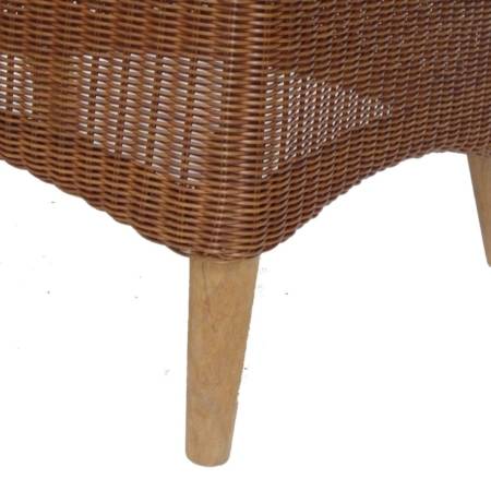 Stuhl "Avery", Red Pulut mit Teakbeinen