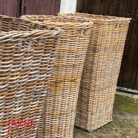 Rattan Korb XL, Höhe 120 cm, rund + eckig