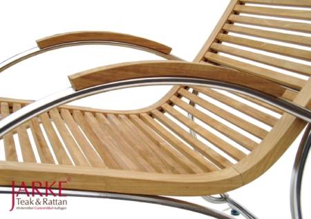 Edelstahl & Teak Liege "Guilia" Limited Edition