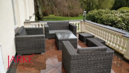 Outdoor Loungeset Livian in der Farbe Taupe/ Olive