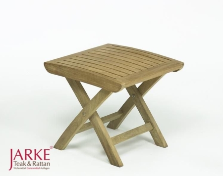 Teak Fußhocker "Angulia" Premium