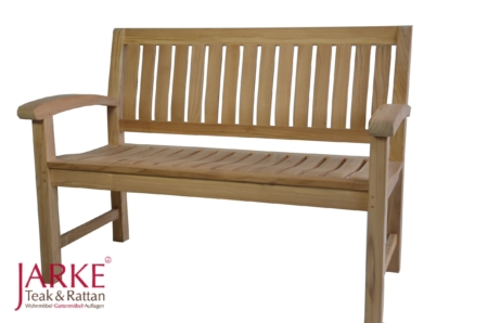 Teak Bank ergonomische Sitz und Rückenfläche