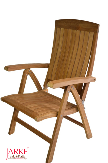 Teak Hochlehner Angulia mit ergonomischen Streben