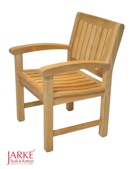 Teak Sessel "Angulia" ergonomische Streben