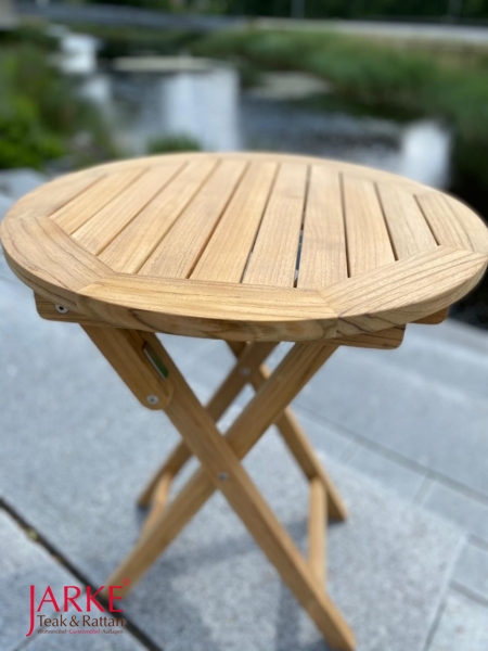 Teak Klapptisch rund 60 cm