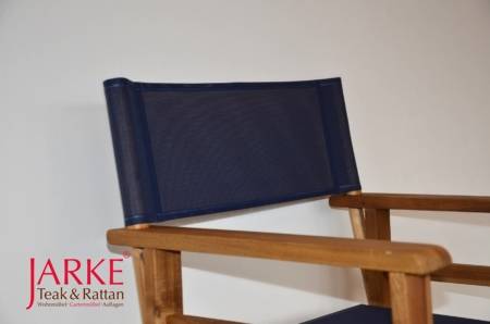 Akzienholz Regiestuhl Blau