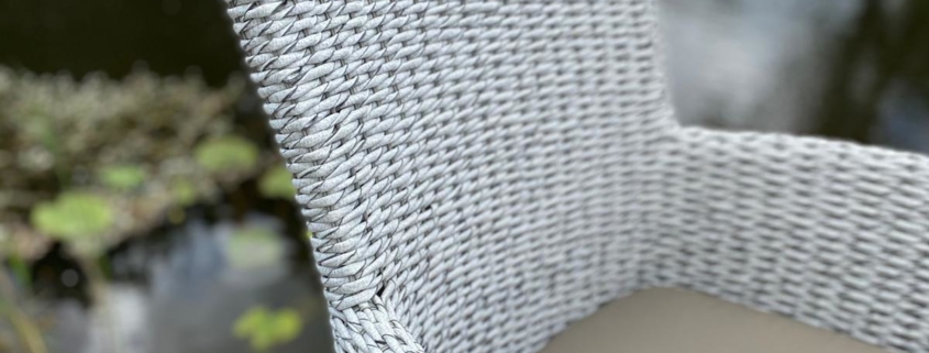 Outdoor Stuhl Fernando Off White Hyazinth