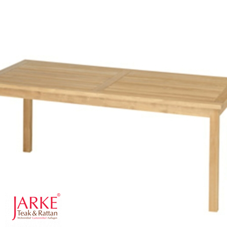 Teak Tisch York, in 2 Größen, Beine 6 x 6 cm