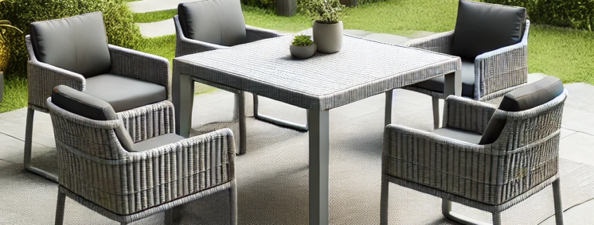 Tischset aus Ecolene/ Polyrattan Tischset aus Ecolene/ Polyrattan