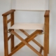 Akazienholz Regiestuhl Weiss