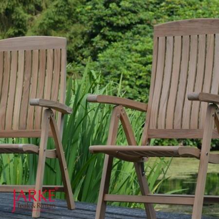 Ergonomischer Hochlehner aus Teak Kernholz