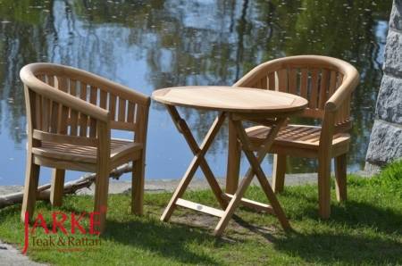 Teak Sessel Halbmond