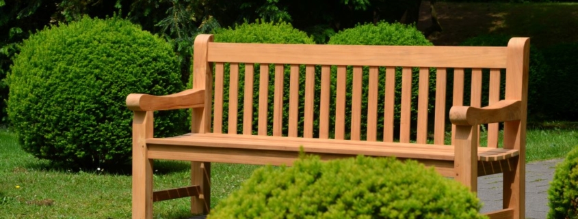 Englische Parkbank/ Teakbank "Sussex", extra massiv