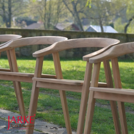 Teak Armlehnenstuhl im Scandi Look