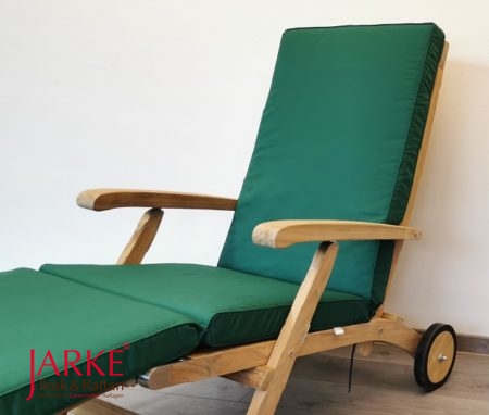 Deckchair Auflage mit Keder Grün/ Bottle Green