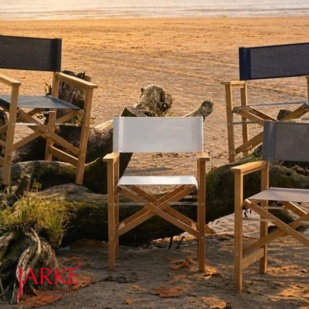 Teak Regiestühle & Ersatzbezüge