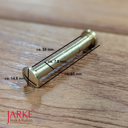 Hülsenschraube Messing ca. 65 mm