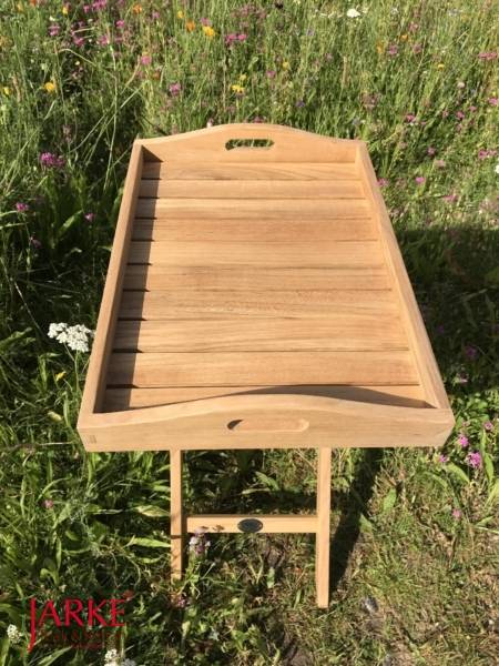 Teak Tablett Tisch Premium