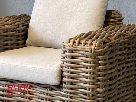 Extra breiter Sessel aus Rattan-Kubu