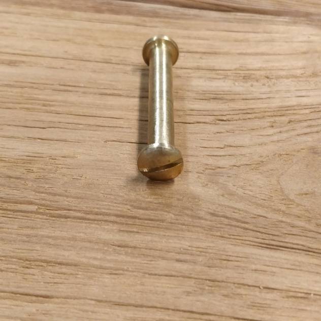 Schlitzschraube aus massiven Messing- Ersatzteile für Gartenmöbel bei