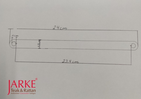 Stahlstrebe für Klappstühle in Messing Optik
