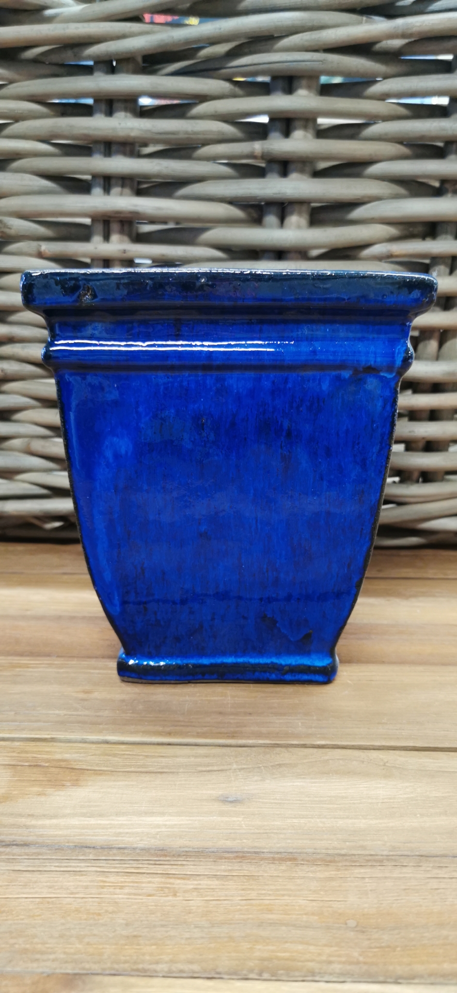 Blauer Übertopf für Pflanzen in 2 Größen