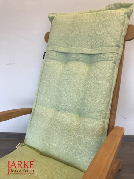 Deckchairauflage Tweed Apfelgrün