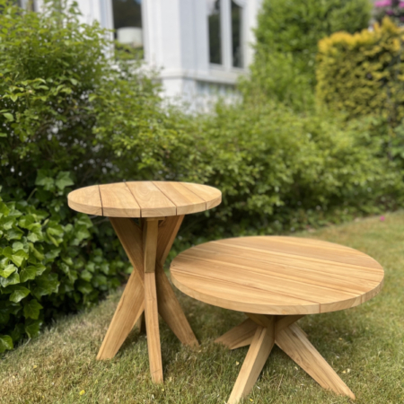 Teak Beistelltische / Tablett-Tisch