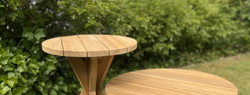 Runder Teak Beistelltisch "Melinda", in 2 Größen