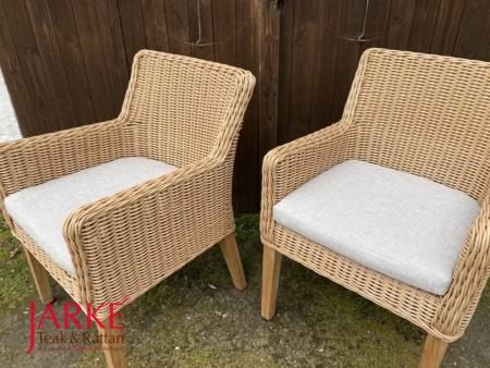 Outdoor Sessel "Palma" mit Teakbeinen