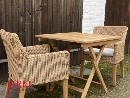 Outdoor Sessel "Palma", mit Teakbeinen in der Farbe beige/sand/Natural Honey