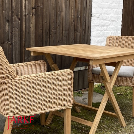 Outdoor Sessel "Palma", mit Teakbeinen in der Farbe beige/sand/Natural Honey