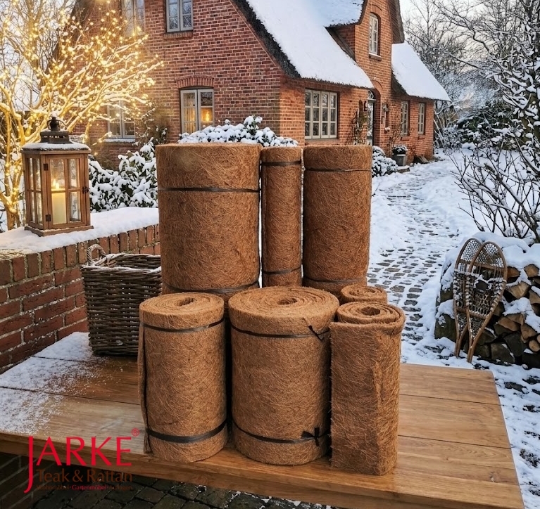 Kokosmatten im Winter