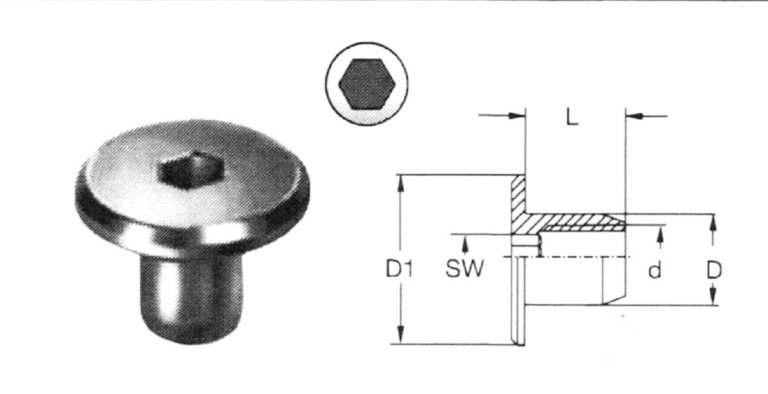 Hochlehner Schraubenset dick, C - Jarke Teak - geeignet für Hochlehner