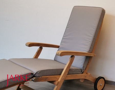 Deckchair Auflage mit Keder, Hellgrau
