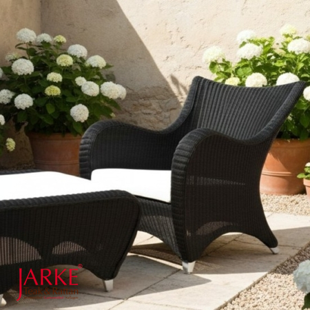 Outdoor Loungesessel "Mars" inkl. Fußhocker