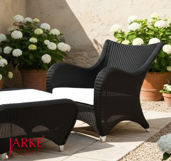 Outdoor Loungesessel "Mars" inkl. Fußhocker