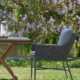 Outdoor Stuhl "Lucca, Taupe, mit Rope-Bespannung, Outdoor-Kissen