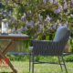 Outdoor Stuhl "Lucca, Taupe, mit Rope-Bespannung, Outdoor-Kissen