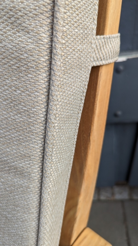 Outdoor Hochlehner-Auflage in Taupe