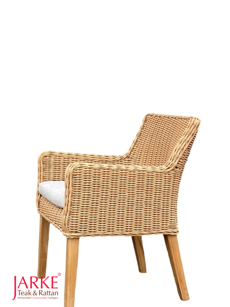 Outdoor Stuhl "Palma" mit Teakbeinen